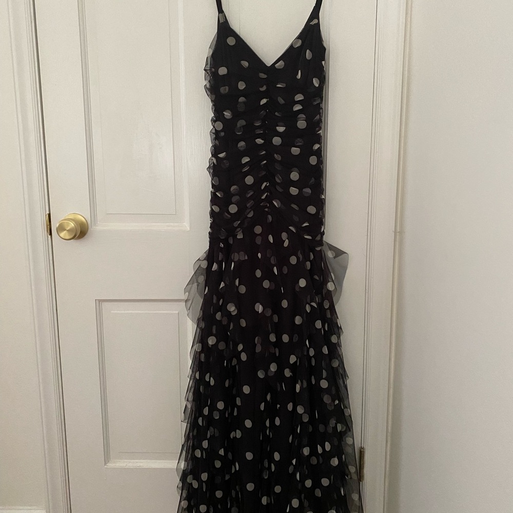 Black and white, semi formal, Cache dress.